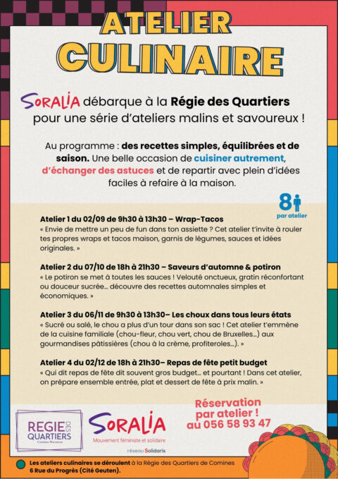 Atelier culinaire 2025
